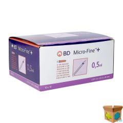 BD MICROFINE+ INS.SPUIT 0,5ML 30G 8,0MM100 324825