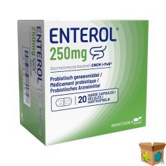 ENTEROL 250 MG CAPS HARDE DUR 20 X 250 MG