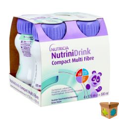 NUTRINIDRINK COMPACT MULTI FIBRE NEUTRAAL 4X125ML