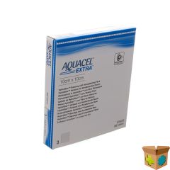 AQUACEL EXTRA VERB HYDROFIBER+VERSTERK. 10X10CM 3