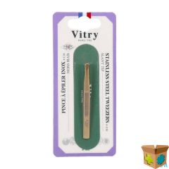 VITRY PRESTIGE EPILEERPINCET SCHUIN INOX 4016