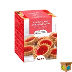 PRODIA GEVULDE KOEKJES AARDBEI 150G 5850 REVOGAN
