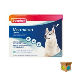 BEAPHAR VERMICON LINE-ON MIDDELGROTE HOND 3X3ML