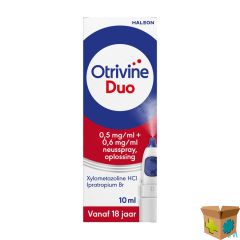 OTRIVINE DUO 0,5MG/ML+0,6MG/ML NEUSSPRAY 10ML