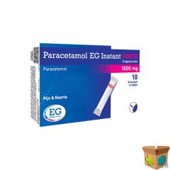 PARACETAMOL EG INST.FORTE 1G CAPPUCCINO ZAKJE 10