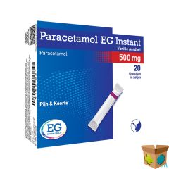 PARACETAMOL EG INST.500MG VANIL-AARDBEI ZAKJE 20