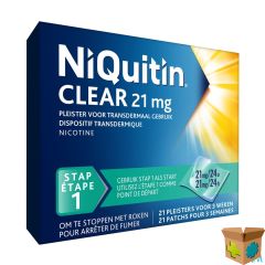 NIQUITIN CLEAR PATCHES 21 X 21 MG