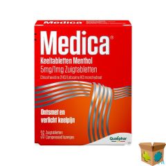 MEDICA KEELTABLETTEN MENTHOL 36 UD