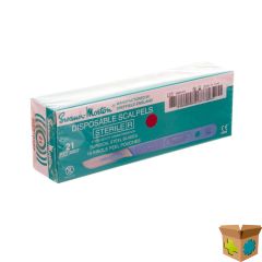 SCALPEL DISPOSABEL 21 STERIEL 10