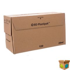 BD PLASTIPAK SPUIT Z/NLD LUER LOK 20ML 120 300629