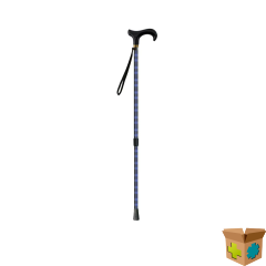 WANDELSTOK BLAUW TARTAN SANICO MQ584