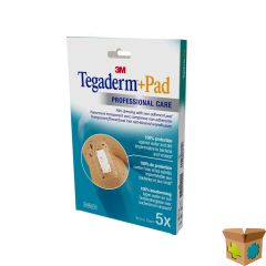TEGADERM + PAD 3M TRANSP STERIL 9CMX15CM 5 3589P
