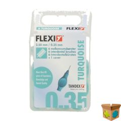 FLEXI TURQUOISE BORSTELTJE EXTRA MICRO FINE 6