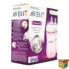 PHILIPS AVENT ZUIGFLES DUO NATURAL 260ML