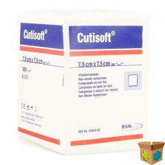 CUTISOFT N/ST NON WOVEN 4PL 7,5X 7,5CM 100