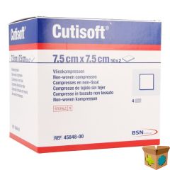 CUTISOFT STER NON WOVEN 7,5X 7,5CM 50X2