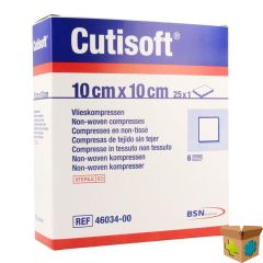 CUTISOFT STER NON WOVEN 10,0X 10,0CM 25