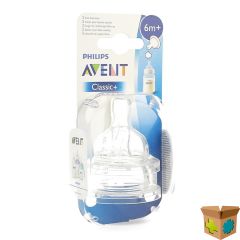 PHILIPS AVENT SPEEN DIKKERE PAP SIL 2