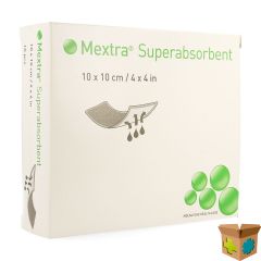 MEXTRA SUPERABSORBENT NF 10,0X10,0CM 10 610700