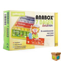 KINDERPILLENDOOS ANABOX 7X5 RAINBOW NL