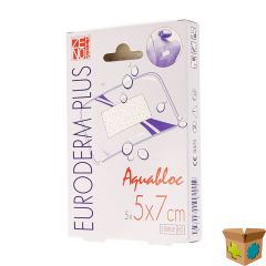 EURODERM PLUS 5X 7CM 5 PLEISTER STERIEL WTP