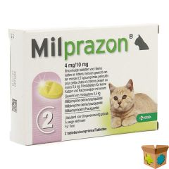MILPRAZON 4MG/ 10MG KAT +0,5KG COMP 1X2