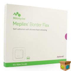 MEPILEX BORDER FLEX VERB 15X15CM 5 595400