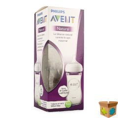 PHILIPS AVENT ZUIGFLES GLAS 240ML
