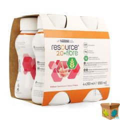 RESOURCE 2.0 FIBRE AARDBEI 4X200ML 12100527