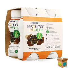 RESOURCE 2.0 FIBRE CHOCOLADE 4X200ML 12209495