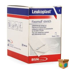 FIXOMULL STRETCH 5CMX10M 1 LEUKOPLAST