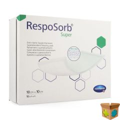 RESPOSORB SUPER VERBAND 10X10CM 10 6850204