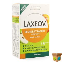 LAXEOV APPEL-ABRIKOOS BLOKJES 10X10G