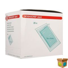 NOBA ABSORBENT PAD STERIEL 10CMX15CM 25 9350963