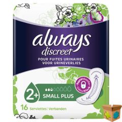 ALWAYS DISCREET INCONTINENCE PADS SMALL PLUS SPX16