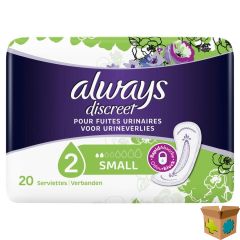 ALWAYS DISCREET INCONTINENCE PADS SMALL SPX20