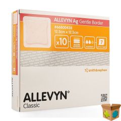 ALLEVYN AG VERBAND KLEVEND SILIC. 12,5X12,5CM 10
