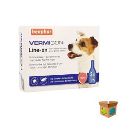 BEAPHAR VERMICON LINE-ON KLEINE HOND 3X1,5ML
