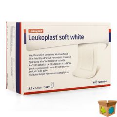 LEUKOPLAST SOFT WHITE 38X72MM 100