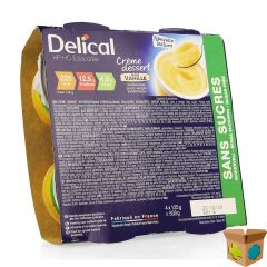 DELICAL CREME DESSERT HP-HC Z/SUIK. VANILLE 4X124G