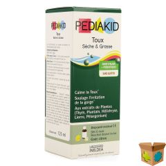 PEDIAKID TOUX SECHE GRASSE SOL BUV 125ML