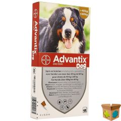 ADVANTIX DOG SPOT-ON OPL HOND 40-60KG PIPET 4X6ML