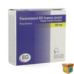 PARACETAMOL EG INST.JUNIOR250MG VAN-AARDB.ZAKJE 20