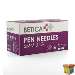 BETICA PEN NEEDLES 6MM 31G 100