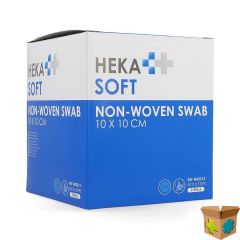HEKASOFT KOMPRES NON-WOV. STERIEL 10X10CM 2X50