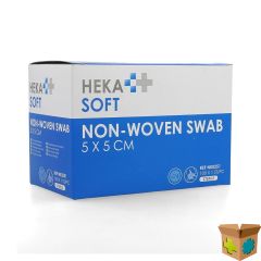 HEKASOFT KOMPRES NON-WOV. STERIEL 5X 5CM 1X100