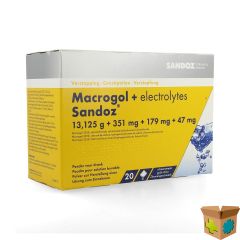 MACROGOL + ELEKTR SANDOZ PDR CIROENSMAAK 20X13,7G