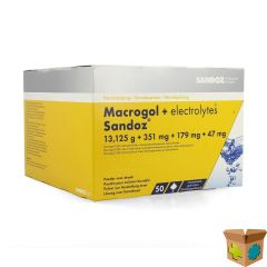 MACROGOL + ELECTR SANDOZ PDR CIROENSMAAK 50X13,7G