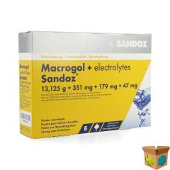 MACROGOL + ELECTR SANDOZ PDR CIROENSMAAK ZAKJE 8