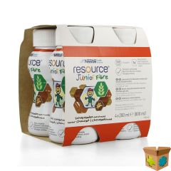 RESOURCE JUNIOR FIBRE CHOCOLADE 4X200ML